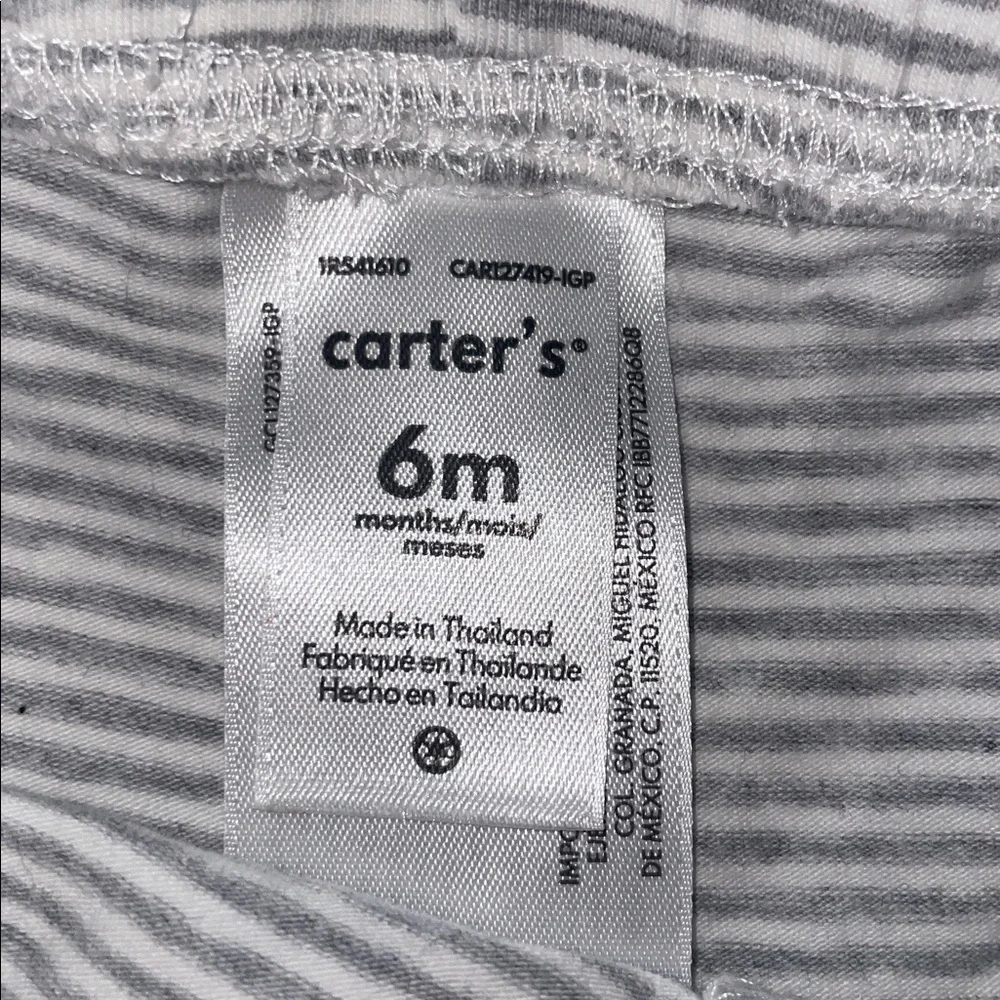 Carter’s Baby Boys 2PC Outfit 6M “You Crack Me Up” Easter Shirt & Stripe Pants